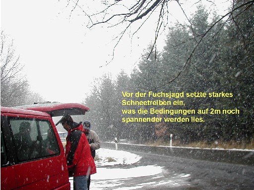 Fuchsjagd im Schneetreiben