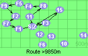 Route >9850m
