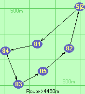 Route >4490m